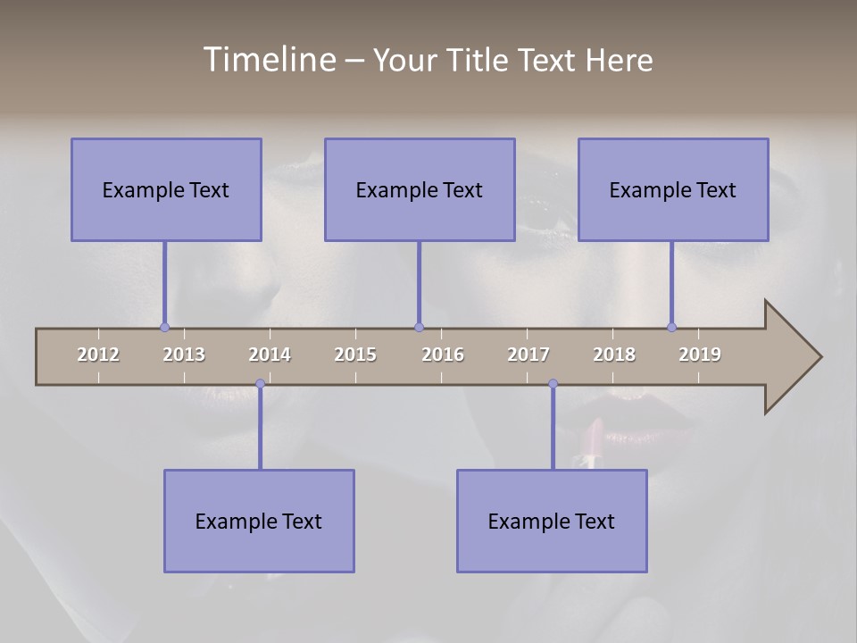 Feeling Lady Make Up PowerPoint Template