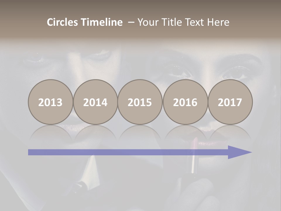 Feeling Lady Make Up PowerPoint Template