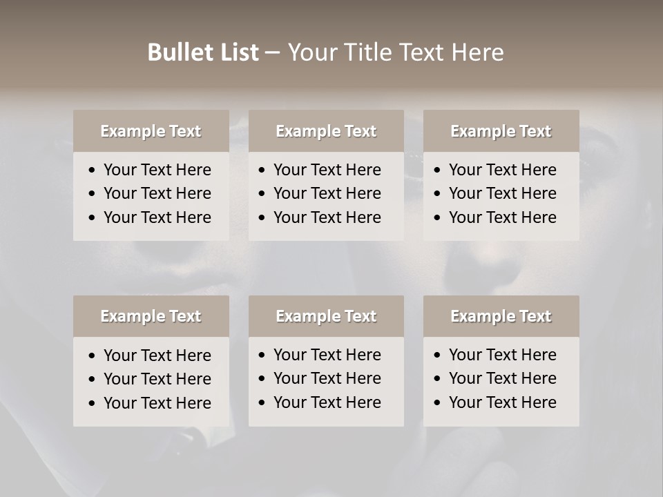 Feeling Lady Make Up PowerPoint Template