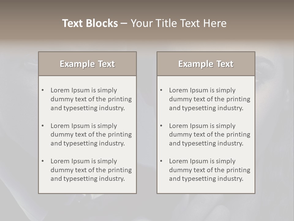 Feeling Lady Make Up PowerPoint Template