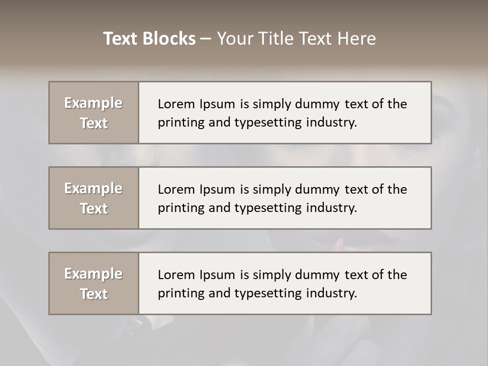 Feeling Lady Make Up PowerPoint Template