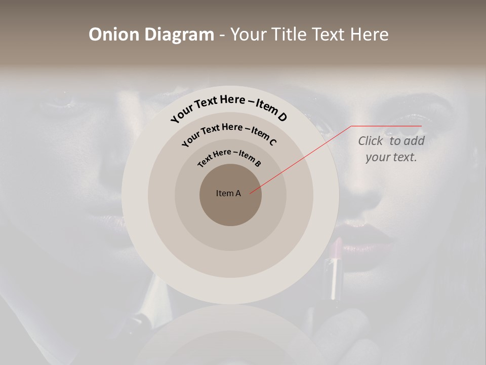 Feeling Lady Make Up PowerPoint Template