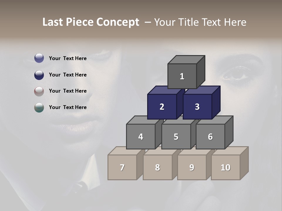 Feeling Lady Make Up PowerPoint Template