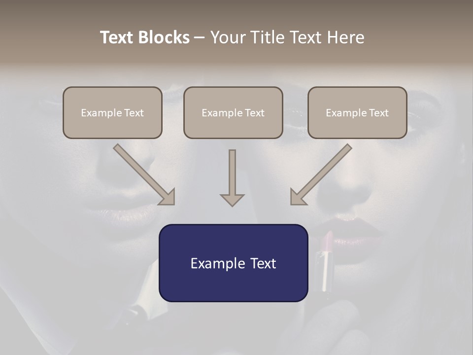 Feeling Lady Make Up PowerPoint Template