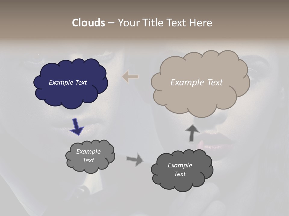 Feeling Lady Make Up PowerPoint Template