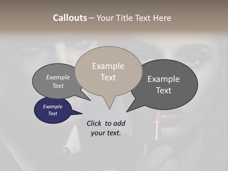 Feeling Lady Make Up PowerPoint Template