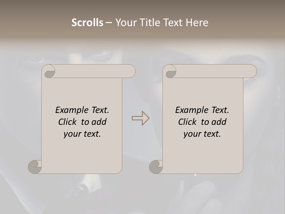 Feeling Lady Make Up PowerPoint Template