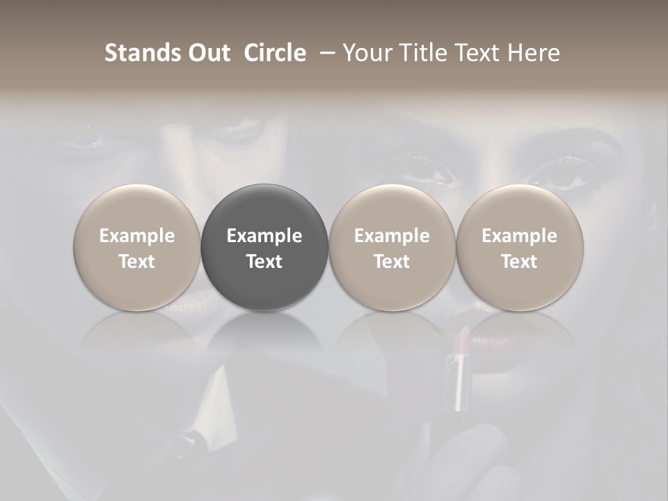 Feeling Lady Make Up PowerPoint Template