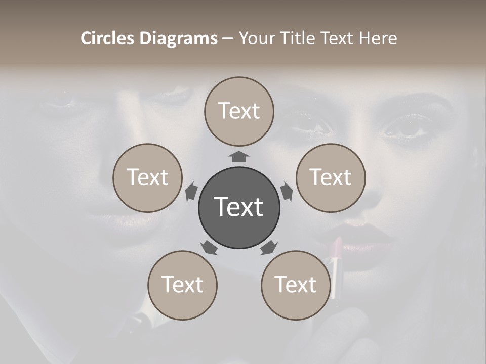 Feeling Lady Make Up PowerPoint Template