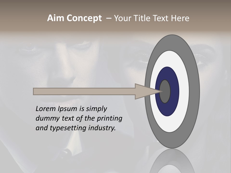 Feeling Lady Make Up PowerPoint Template