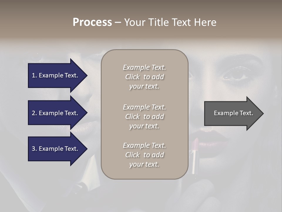 Feeling Lady Make Up PowerPoint Template