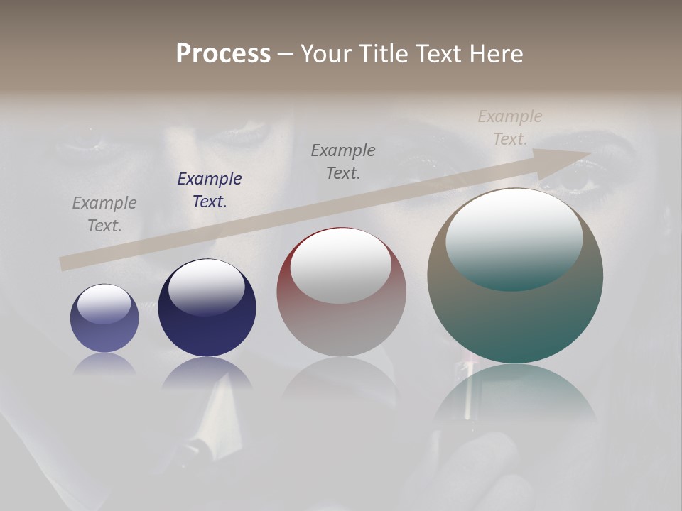 Feeling Lady Make Up PowerPoint Template