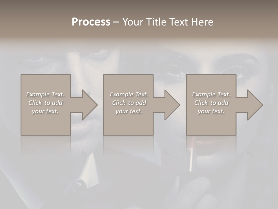 Feeling Lady Make Up PowerPoint Template