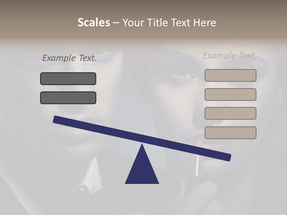 Feeling Lady Make Up PowerPoint Template