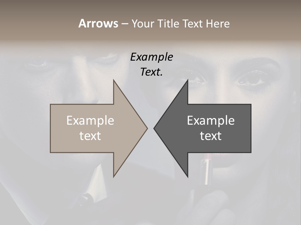 Feeling Lady Make Up PowerPoint Template