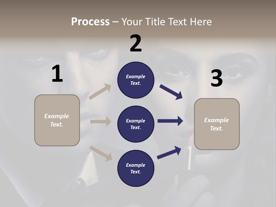 Feeling Lady Make Up PowerPoint Template