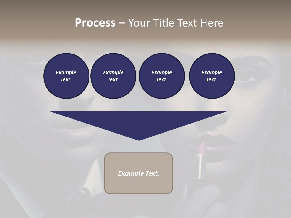 Feeling Lady Make Up PowerPoint Template