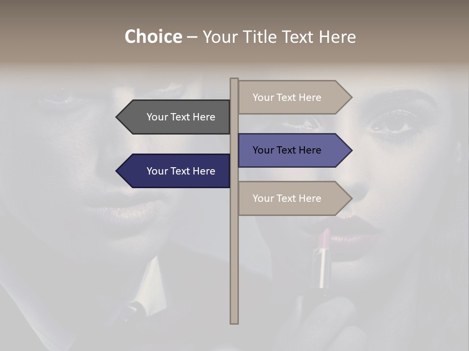 Feeling Lady Make Up PowerPoint Template