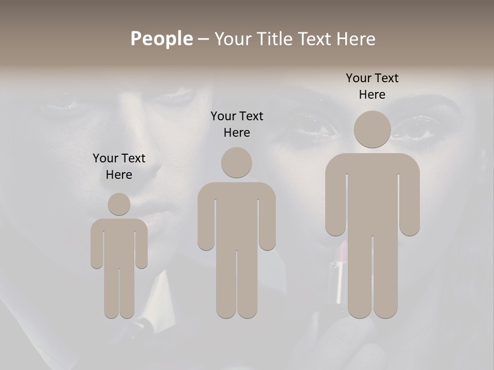 Feeling Lady Make Up PowerPoint Template