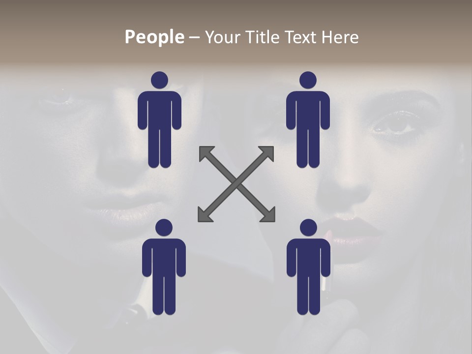 Feeling Lady Make Up PowerPoint Template