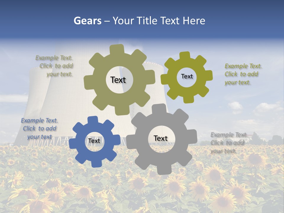 Massive Turbine Reactor PowerPoint Template