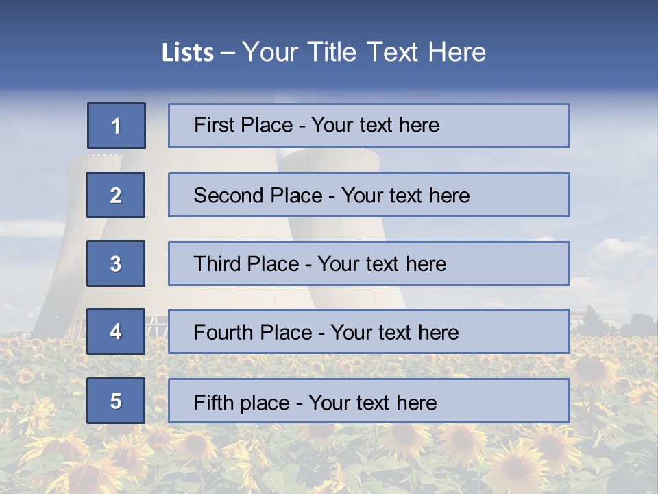 Massive Turbine Reactor PowerPoint Template