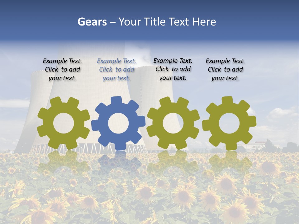 Massive Turbine Reactor PowerPoint Template