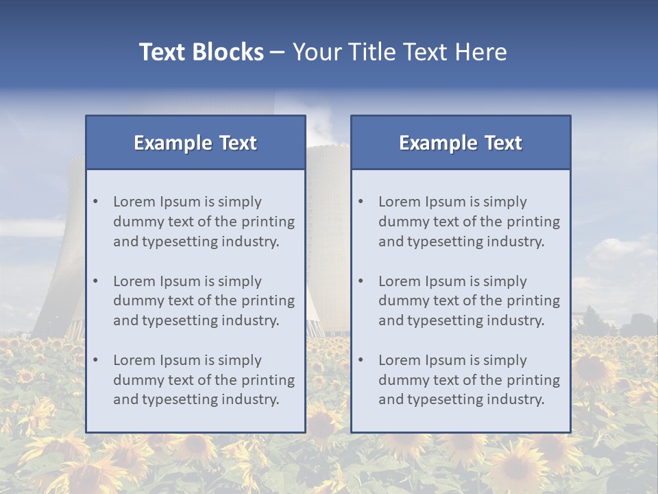 Massive Turbine Reactor PowerPoint Template