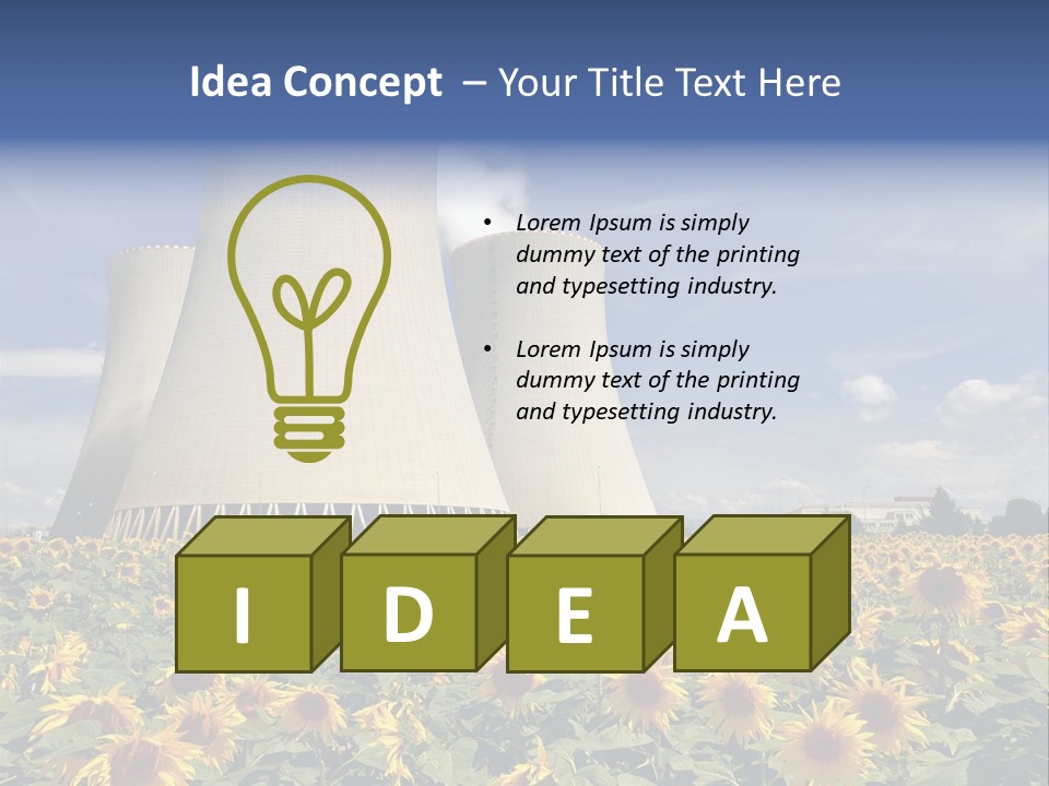 Massive Turbine Reactor PowerPoint Template