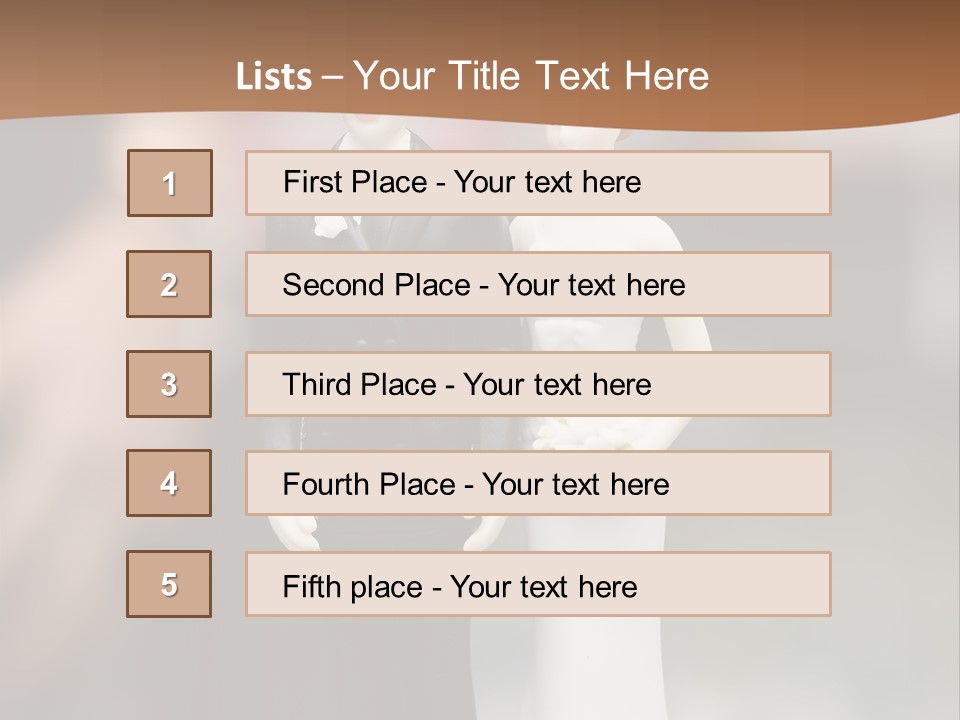 Table Nuptials Natural PowerPoint Template