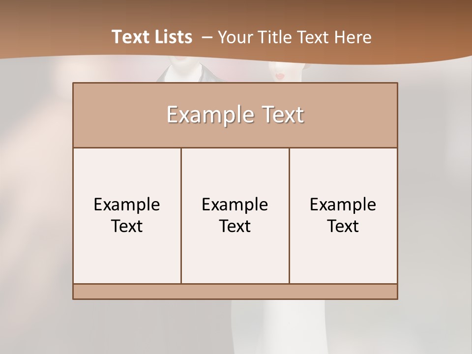 Table Nuptials Natural PowerPoint Template