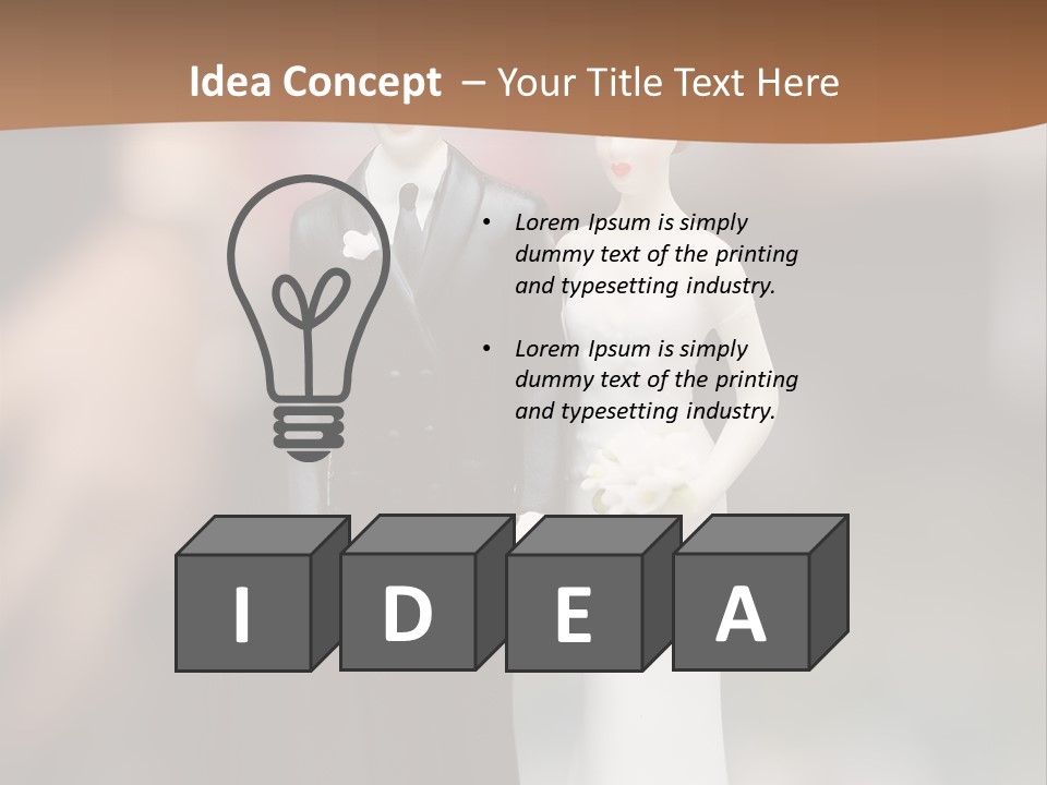 Table Nuptials Natural PowerPoint Template