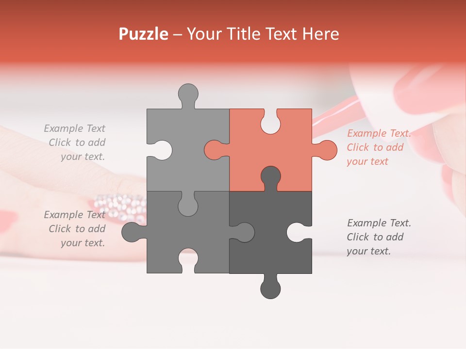 Spa Glass Girl PowerPoint Template