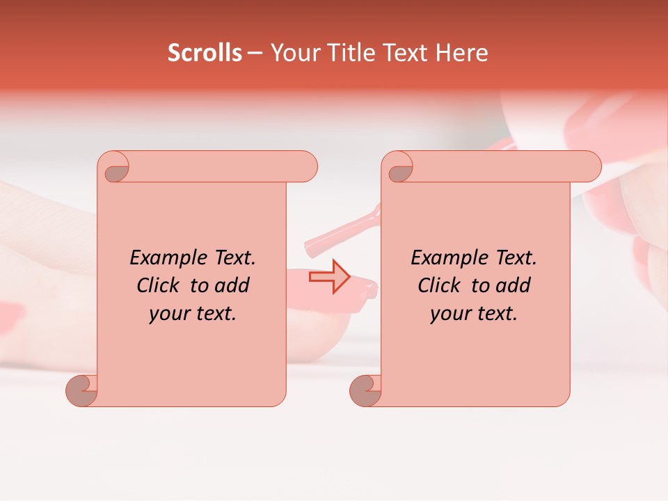 Spa Glass Girl PowerPoint Template