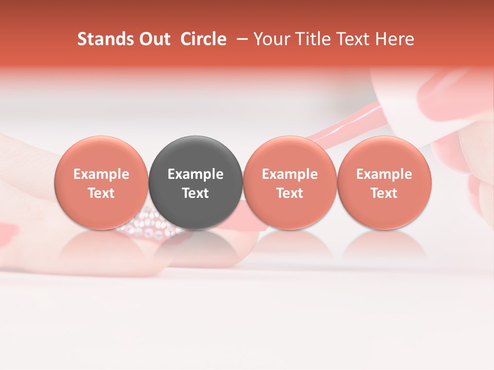 Spa Glass Girl PowerPoint Template