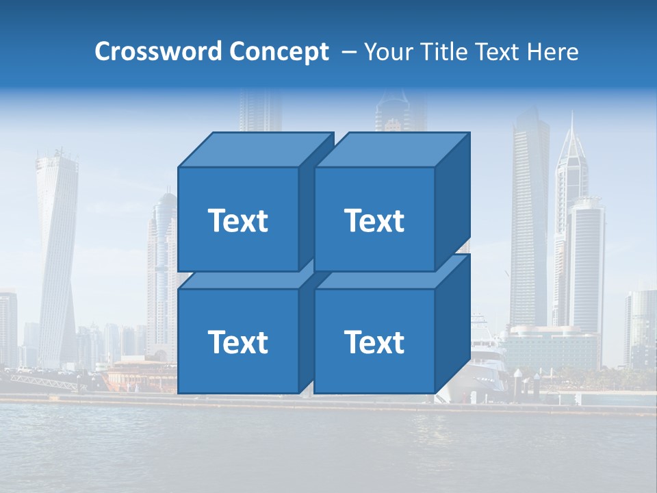 Transportation Tower Sea PowerPoint Template