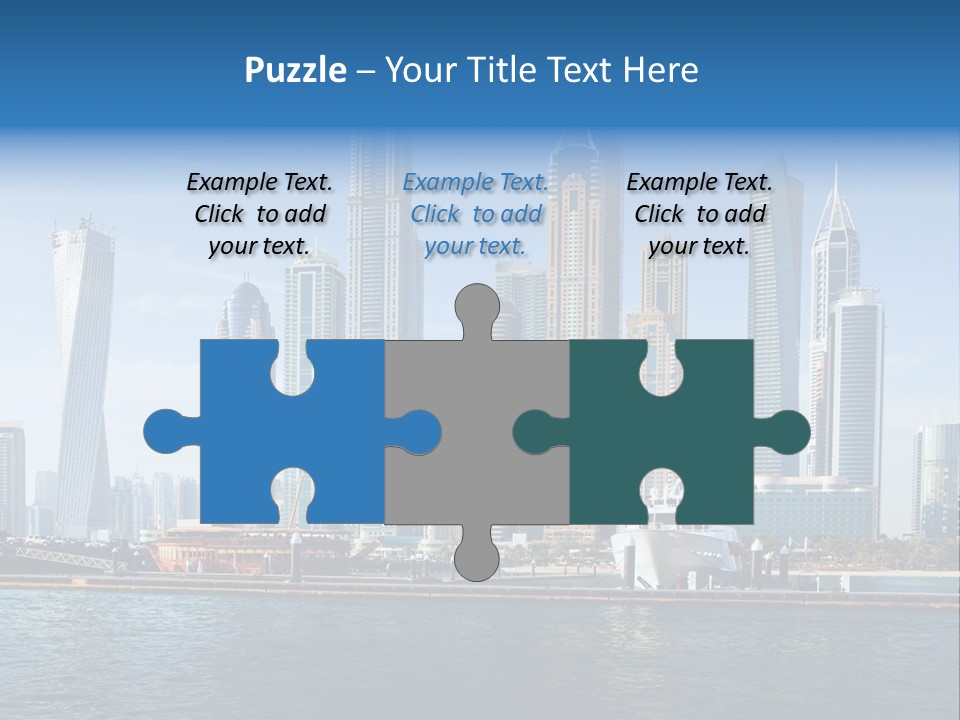 Transportation Tower Sea PowerPoint Template