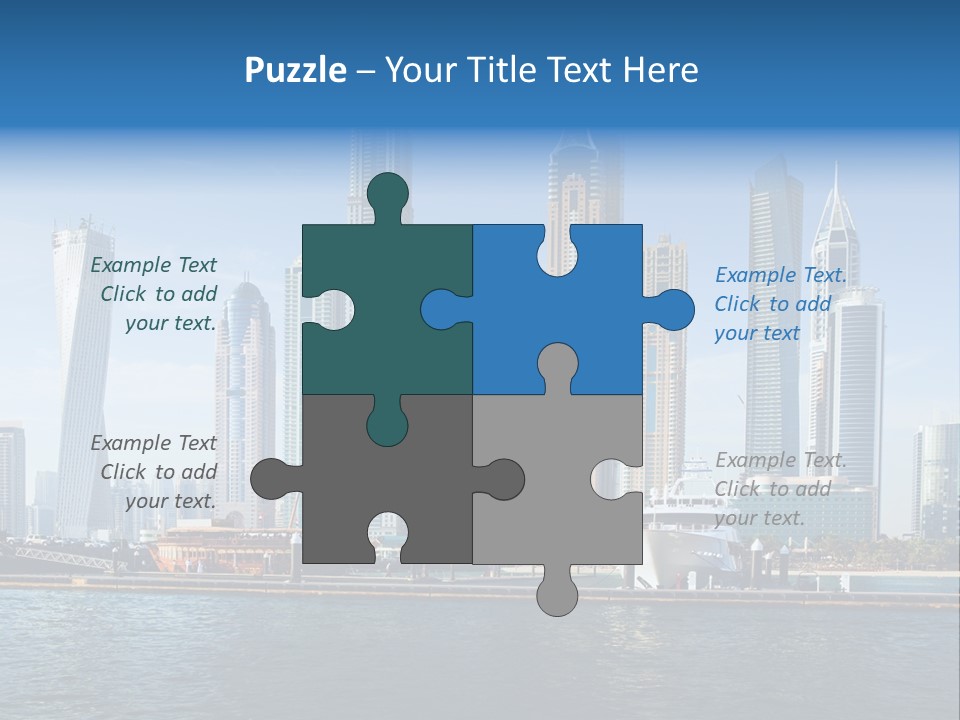 Transportation Tower Sea PowerPoint Template