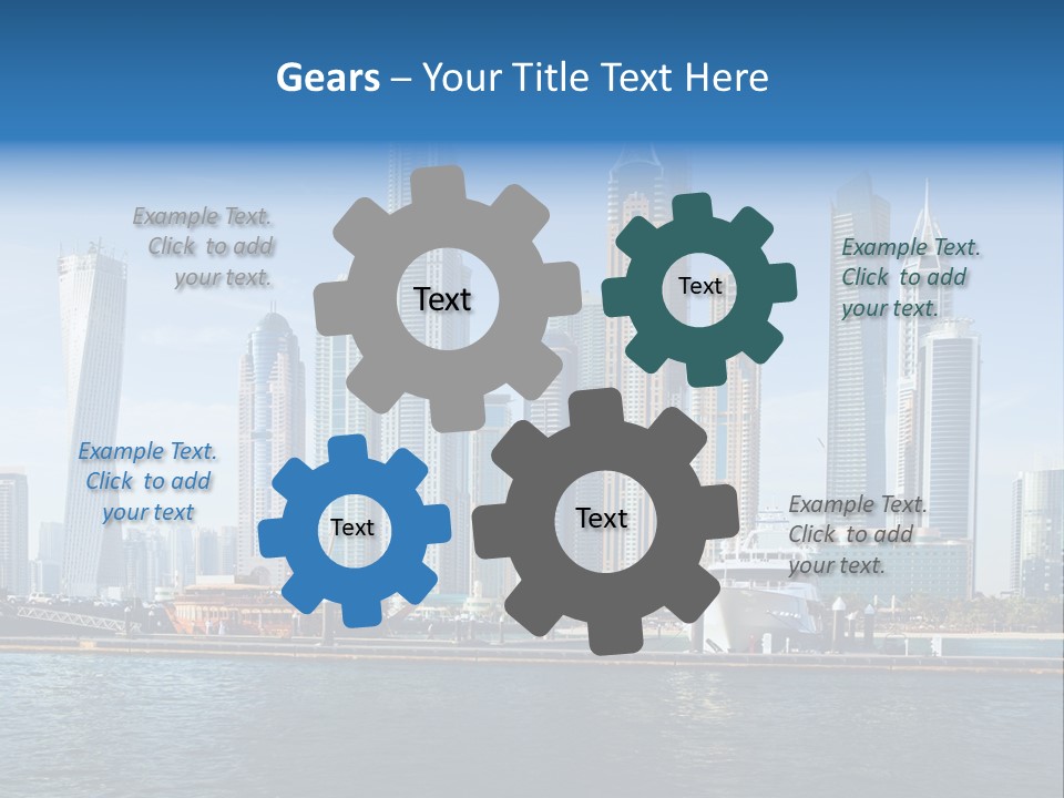 Transportation Tower Sea PowerPoint Template