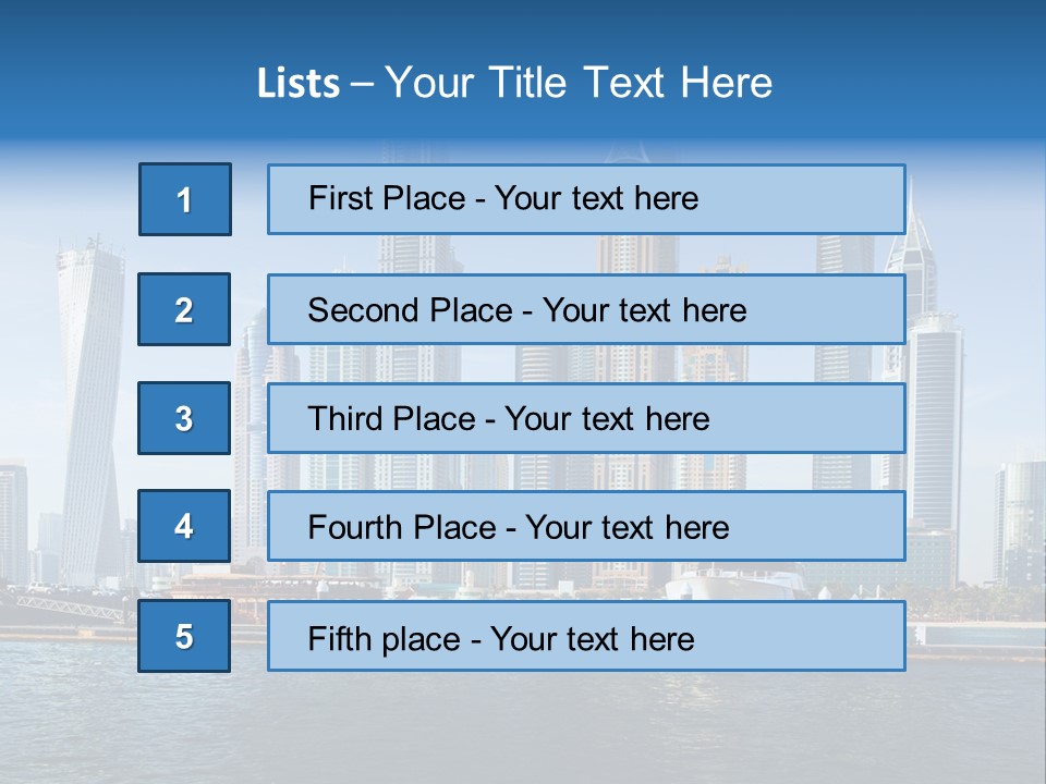 Transportation Tower Sea PowerPoint Template
