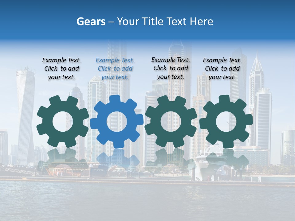 Transportation Tower Sea PowerPoint Template