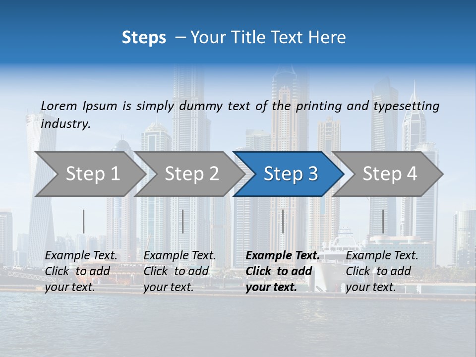 Transportation Tower Sea PowerPoint Template