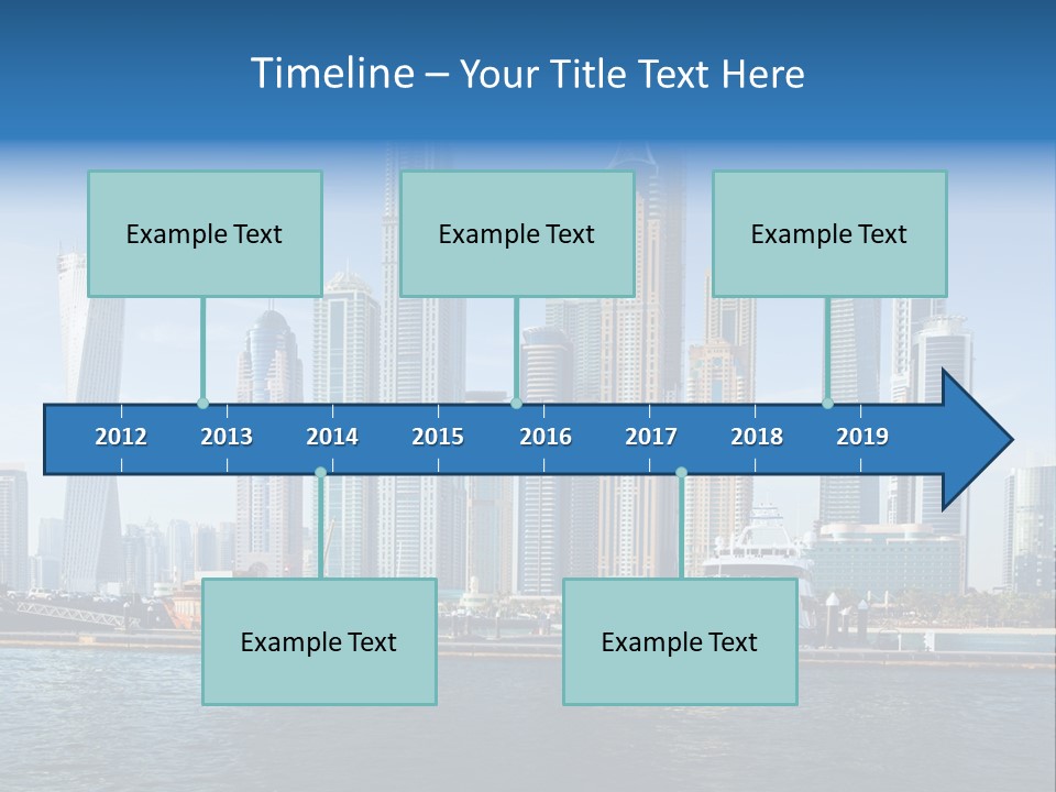 Transportation Tower Sea PowerPoint Template