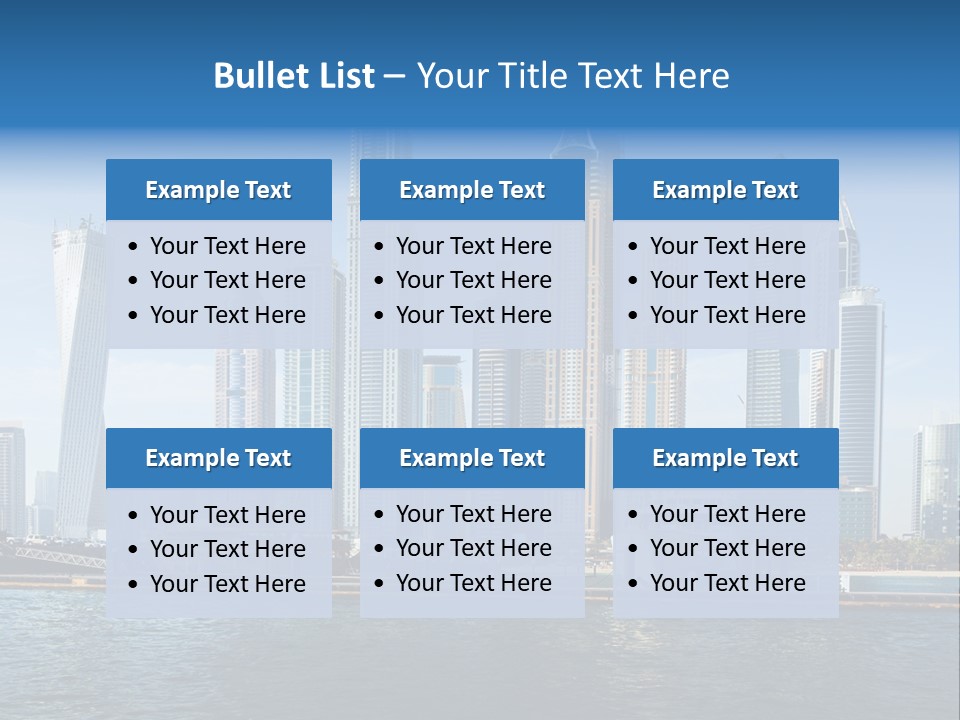 Transportation Tower Sea PowerPoint Template