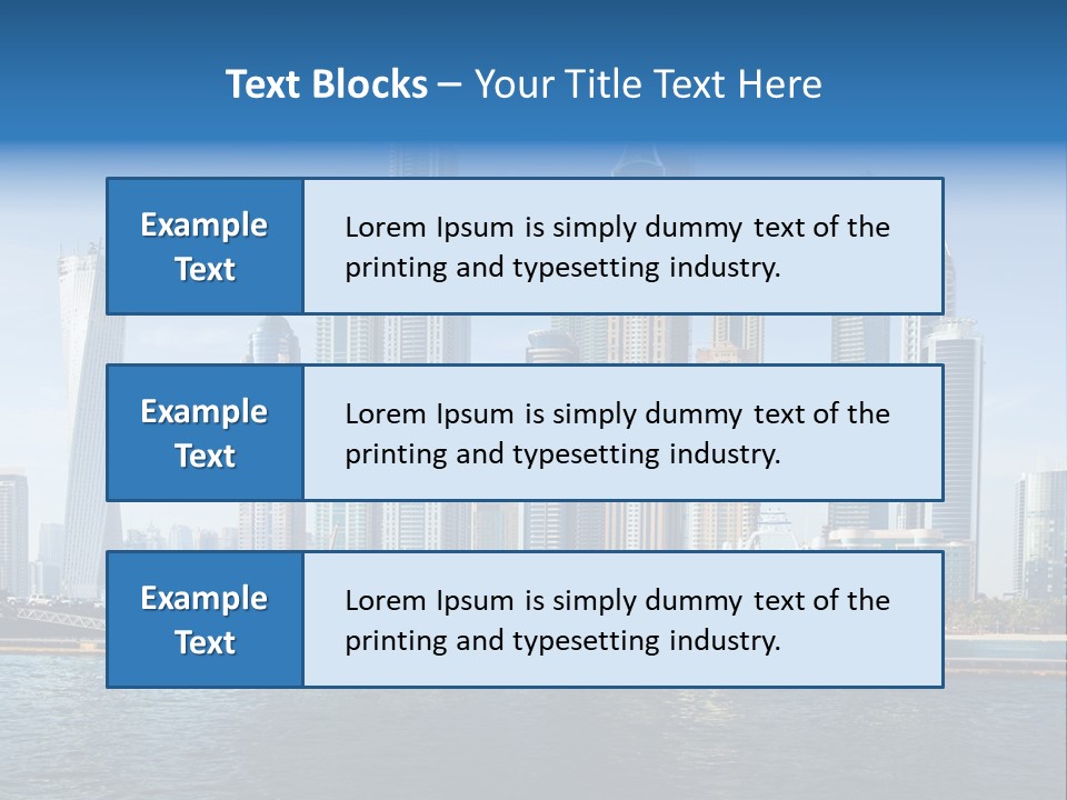 Transportation Tower Sea PowerPoint Template