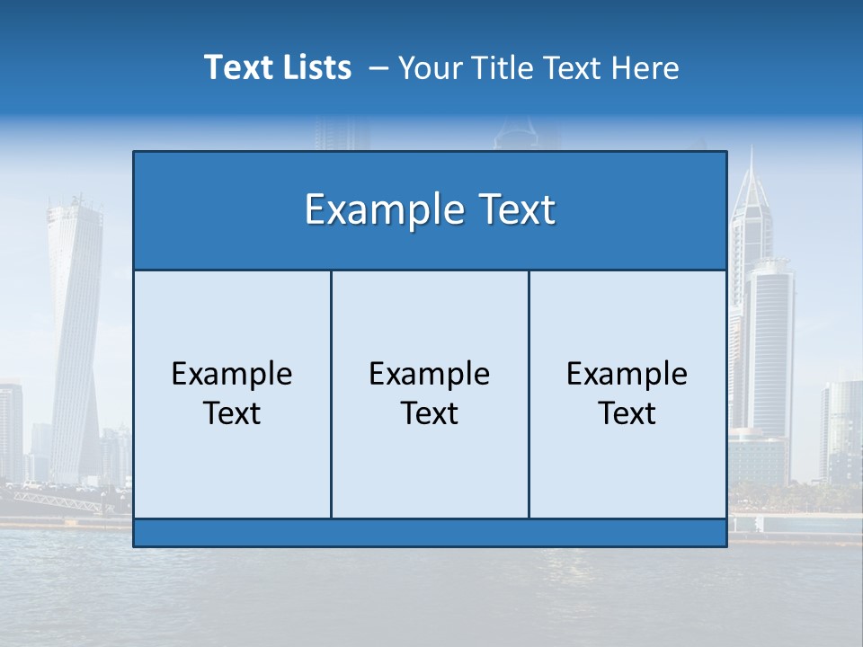 Transportation Tower Sea PowerPoint Template