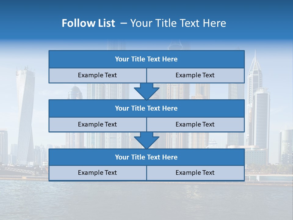 Transportation Tower Sea PowerPoint Template