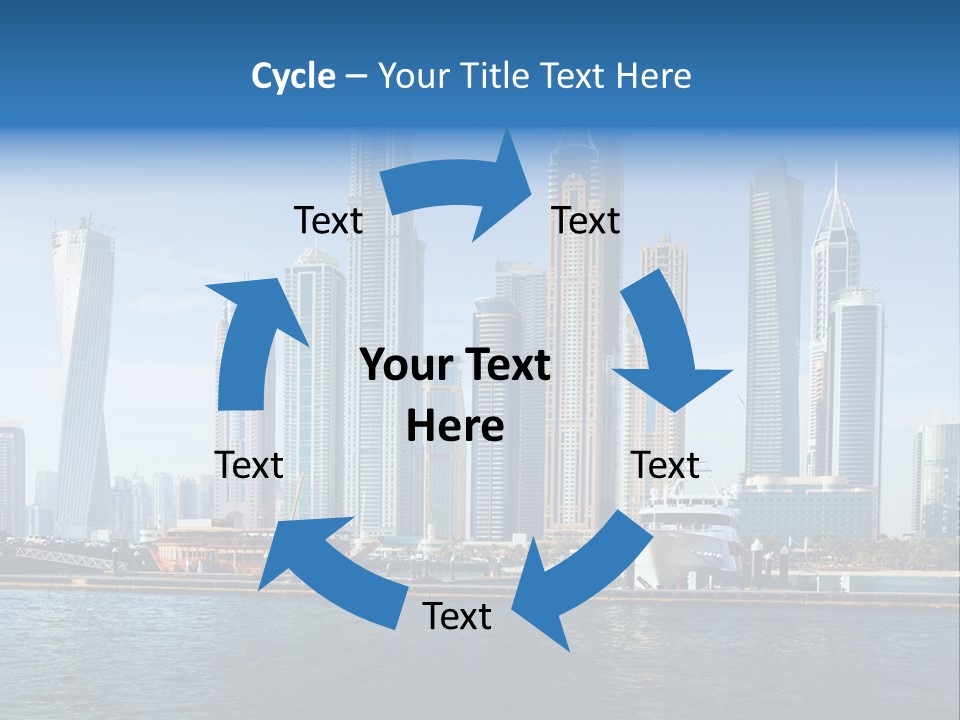 Transportation Tower Sea PowerPoint Template