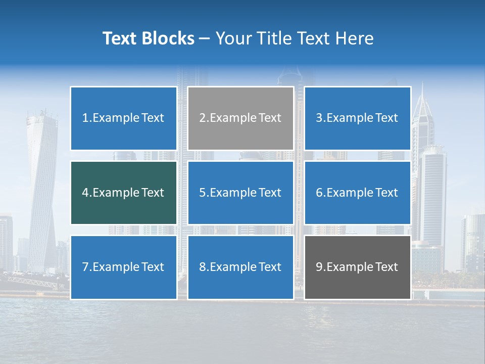 Transportation Tower Sea PowerPoint Template