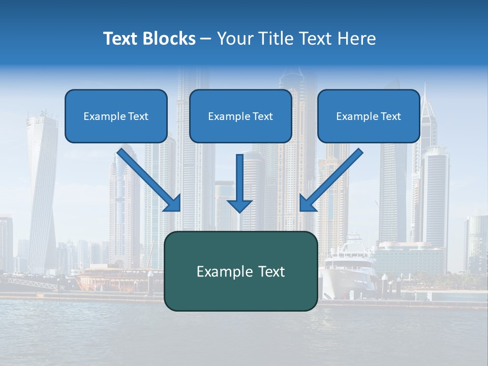 Transportation Tower Sea PowerPoint Template